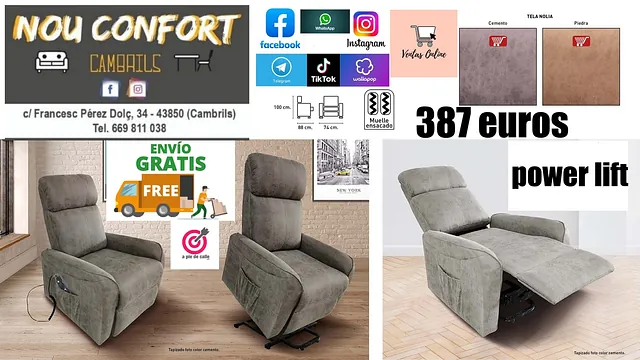 Sillón Carlin Power Lift